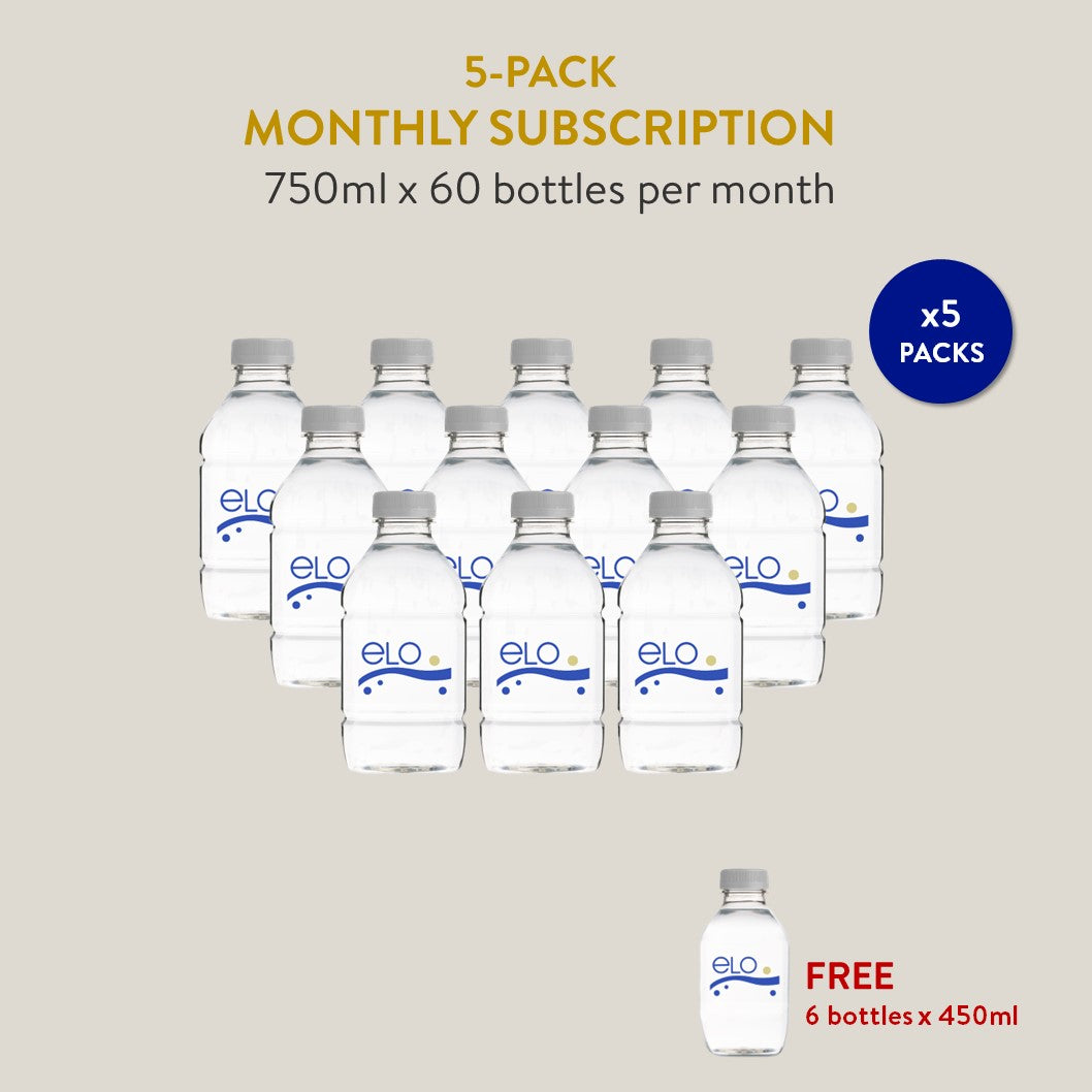 Monthly Subscription – ELO Drinking Water 750ml (5 packs)
