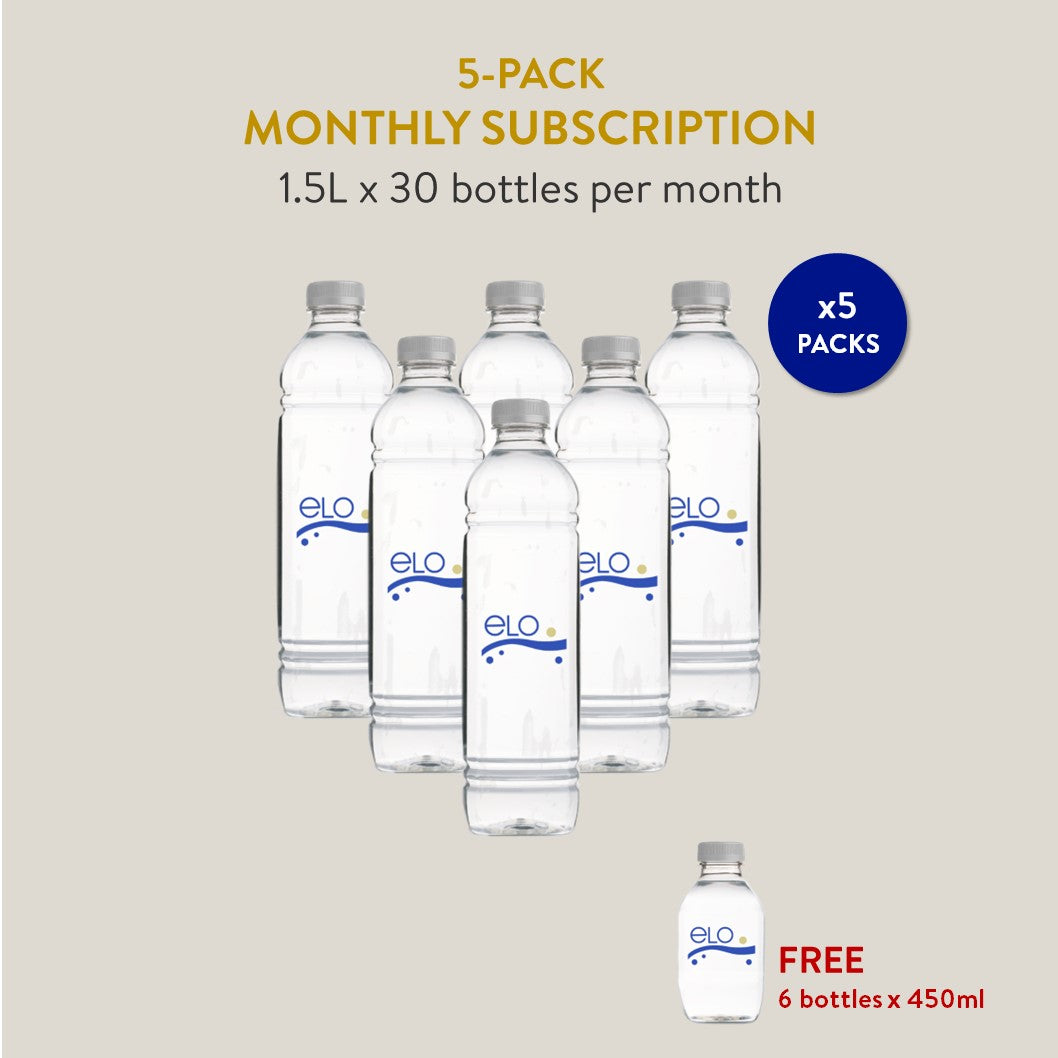 Monthly Subscription – ELO Drinking Water 1.5L (5 packs)